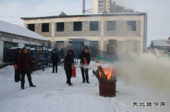 兴凯湖电业局：庆丰供电进行火灾事故应急演练