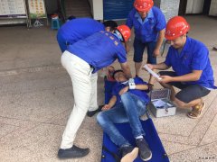 重庆CQ9电子川九公司：开展夏季中暑事故应急救援演练