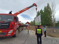 富蕴执法大队：依法清理非公路标志  优化路域环境
