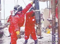 雪中奋战 高效开钻